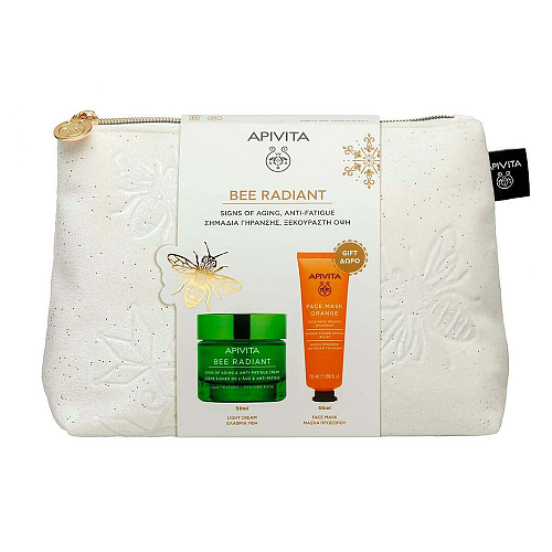 Apivita Bee Radiant Σετ Περιποίησης για Λάμψη Light 3τμχ