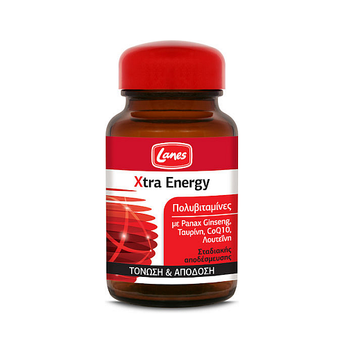 Lanes Xtra Energy Πολυβιταμίνη για Ενέργεια 30 ταμπλέτες