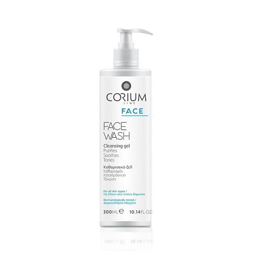 Corium Line Cleansing Gel Καθαρισμού Προσώπου 300ml