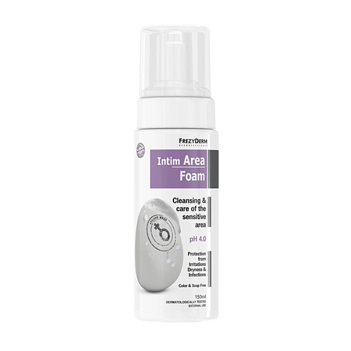 FREZYDERM Intim Area Foam Αφρός Καθαρισμού της Ευαίσθητης Περιοχής, 200 ml