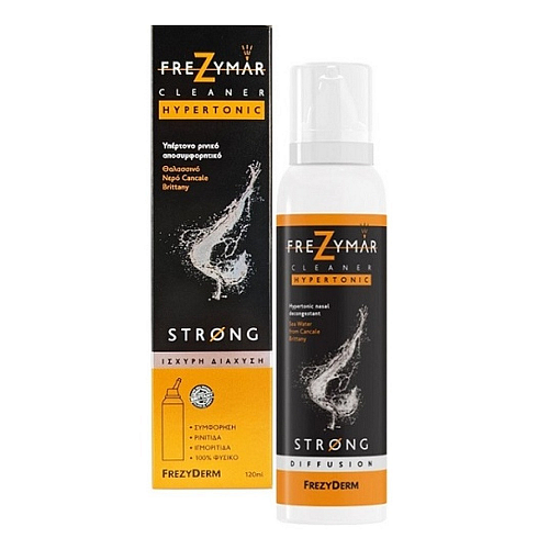 Frezyderm Frezymar Cleaner Hypertonic Strong Ρινικό Σπρέι με Θαλασσινό Νερό για Όλη την Οικογένεια 120ml