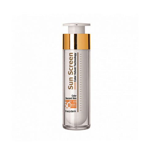 Frezyderm Sun Screen Color Velvet Αδιάβροχη Αντηλιακή Κρέμα Προσώπου SPF50+ με Χρώμα 50ml