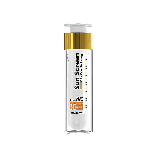 Frezyderm Sun Screen Color Velvet Αδιάβροχη Αντηλιακή Κρέμα Προσώπου SPF30 με Χρώμα 50ml