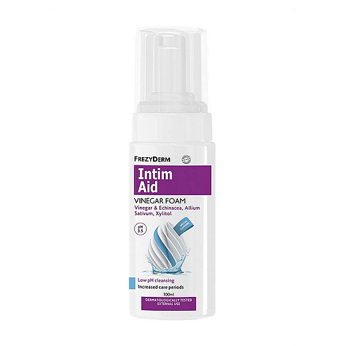 Frezyderm Intim Aid Vinegar Foam Ειδικός Αφρός Καθαρισμού Ευαίσθητης Περιοχής Περίοδος Αυξημένης Φροντίδας 100ml