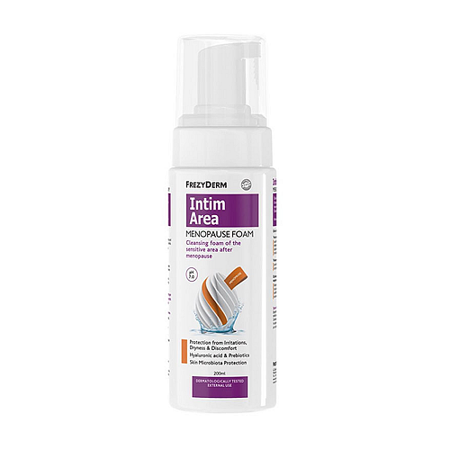 Frezyderm Intim Area Menopause Foam Αφρός Καθαρισμού της Ευαίσθητης Περιοχής Μετά την Εμμηνόπαυση, 200ml