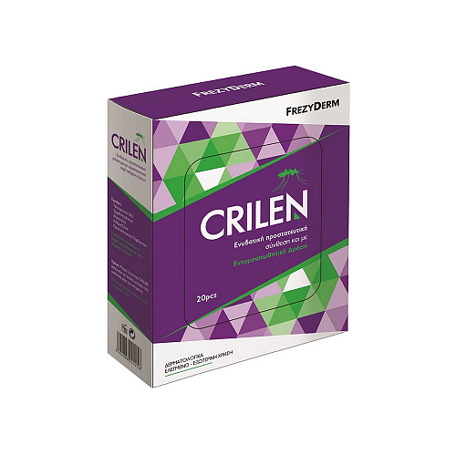 Frezyderm Crilen Εντομοαπωθητικά Μαντηλάκια Υγρά Κατάλληλα για Παιδιά 20τμχ