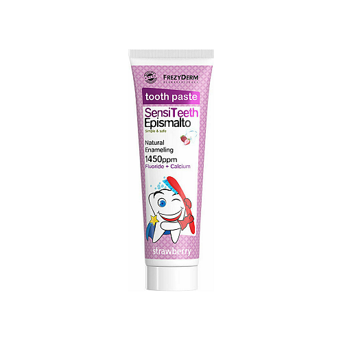 Frezyderm SensiTeeth Epismalto Παιδική Οδοντόκρεμα για 6+ Χρονών με Γεύση Φράουλα 50ml
