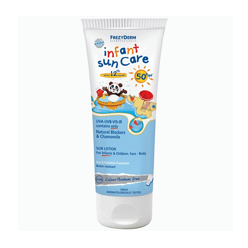 Frezyderm Infant Sun Care SPF50+ Αδιάβροχο Βρεφικό Αντηλιακό Γαλάκτωμα για Πρόσωπο & Σώμα 100ml