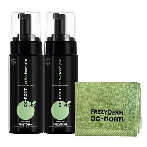 Frezyderm Ac-Norm Active Foam Plus Σετ Περιποίησης για Κατά της Ακμής 3τμχ