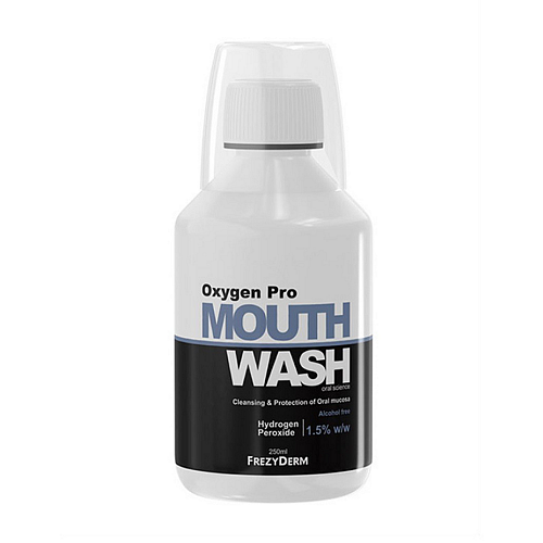 Frezyderm Oxygen Pro Στοματικό Διάλυμα Καθημερινής Προστασίας κατά της Πλάκας 250ml
