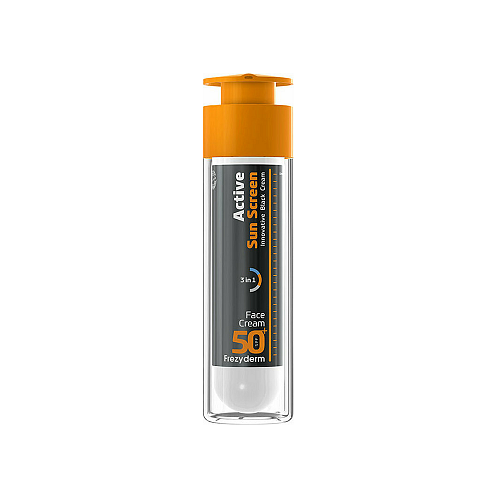Frezyderm Active Innovative Black Αδιάβροχη Αντηλιακή Κρέμα Προσώπου SPF50 50ml