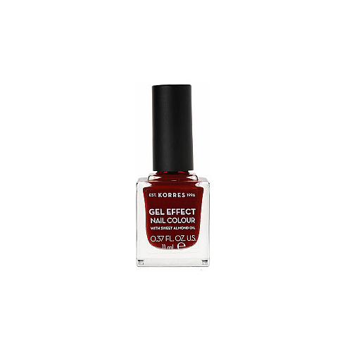 Korres Gel Effect Gloss Βερνίκι Νυχιών Μακράς Διαρκείας 59 Wine Red 11ml