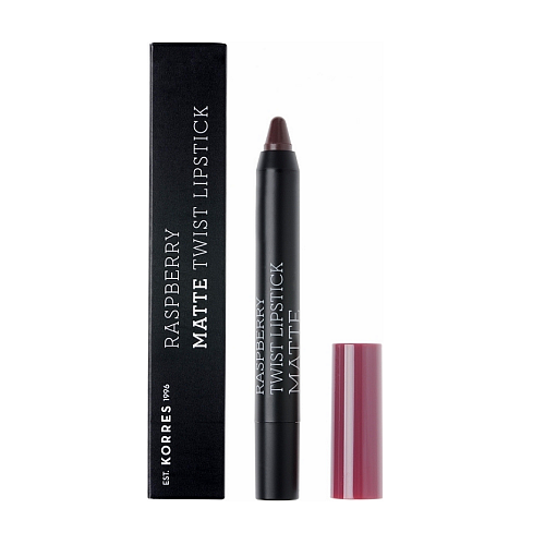 Korres Raspberry Twist Pencil Κραγιόν Matte Daring Plum 2.5gr