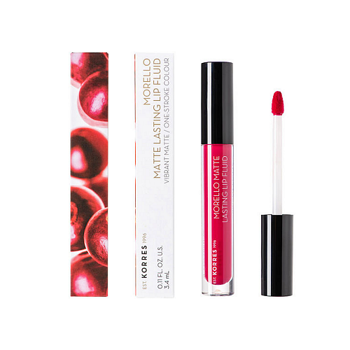 Korres Morello Matte Lasting Lip Fluid Υγρό Κραγιόν