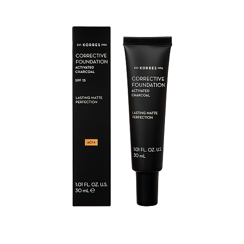Korres Activated Charcoal Corrective Mousse Foundation SPF15 ACF4 30ml