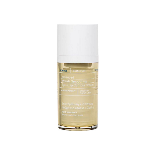 Korres White Pine Κρέμα Ματιών & Χειλιών για Αντιγήρανση , Ενυδάτωση & Μαύροι Κύκλοι 15ml