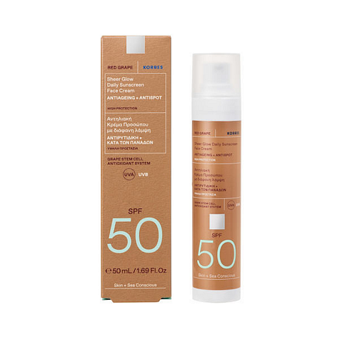 Korres Κόκκινο Σταφύλι SPF50 Αντηλιακή Κρέμα 50ml