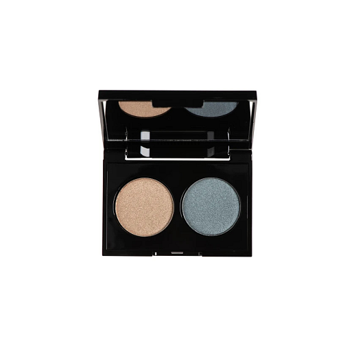 Korres Volcanic Minerals Velvet Dual Eyeshadow Blue Teal 58 Παλέτα Σκιών με Βελούδινη Υφή & Έντονο Χρώμα, 3gr