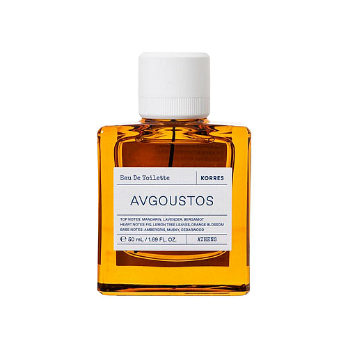 Korres Avgoustos Eau De Toilette Γυναικείο Άρωμα με Νότες Μανταρινιού, Λεβάντας & Περγαμόντου, 50ml