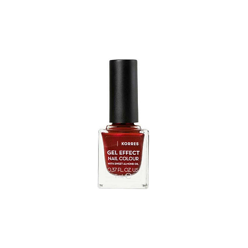 Korres Gel Effect Gloss Βερνίκι Νυχιών Μακράς Διαρκείας Velour Red 58 11ml