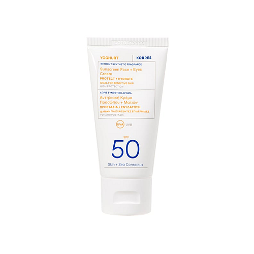 Korres Yoghurt Face + Eyes Αντηλιακή Κρέμα Προσώπου SPF50 50ml