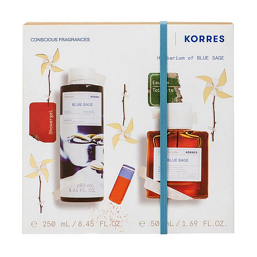 Korres Herbarium Of Blue Sage Ανδρικό Σετ με Eau de Toilette 2τμχ