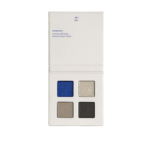 Korres Real Color Παλέτα με Σκιές Ματιών Matte σε Στερεή Μορφή 02 Smokey Sea 4gr