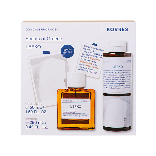 Korres Lefko Γυναικείο Σετ με Eau de Toilette