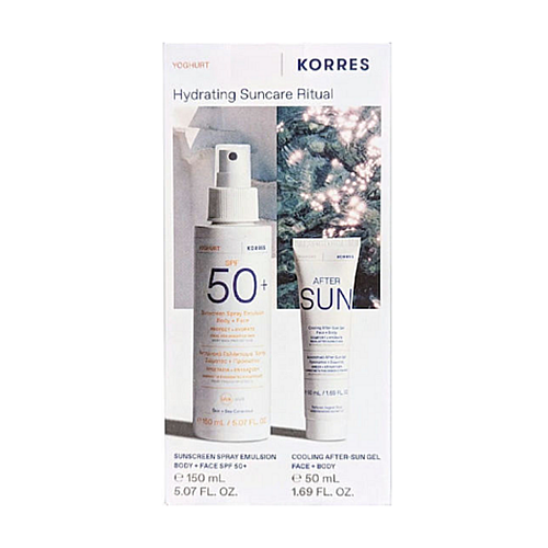 Korres Yoghurt Emulsion Σετ με Αντηλιακό Spray & After Sun SPF50 2τμχ