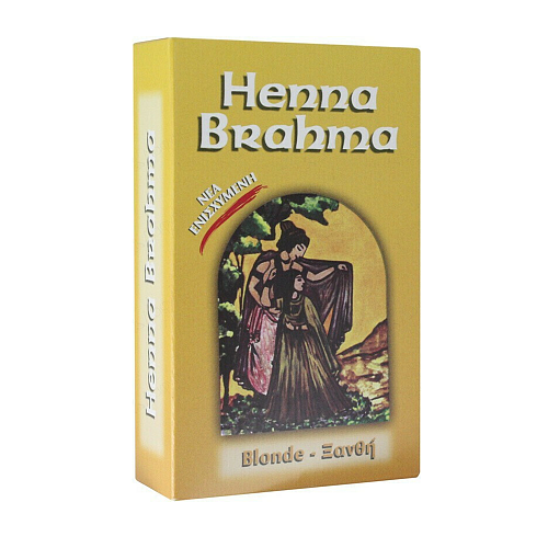 Henna Brahma Powder Henna Χωρίς Αμμωνία Ξανθή 80gr