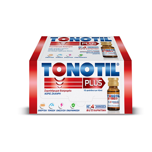 Tonotil Plus Συμπλήρωμα Διατροφής, 15 φιαλίδια των 10ml