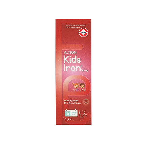 Altion Kids Iron Spray Κατάλληλο για Παιδιά 30ml Φράουλα