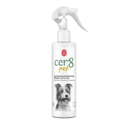 Vican Cer'8 Pet Εντομοαπωθητικό Spray Σκύλων (κουνούπια, σκνίπες, τσιμπούρια), 200ml
