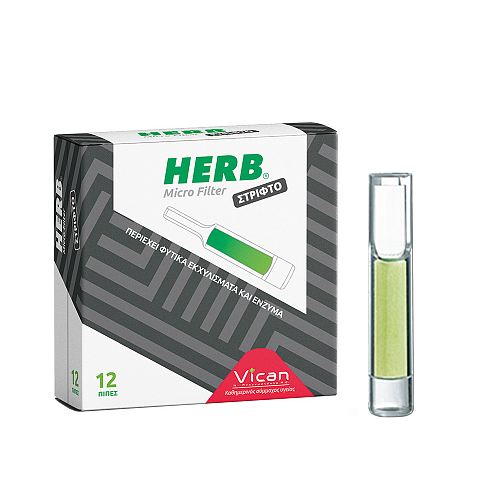 Vican Πίπες Τσιγάρων Herb 5.7mm Πράσινο 12τμχ