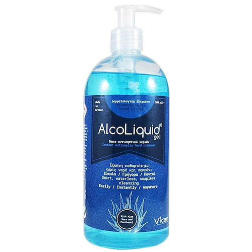 Vican Alcoliquid Gel Αντισηπτικό Gel Χεριών με Αντλία 500ml Natural