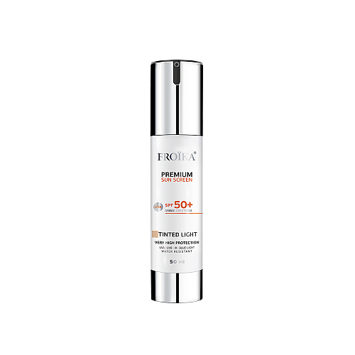 Froika Premium Sunscreen Αντηλιακή Κρέμα Προσώπου SPF50 με Χρώμα Light 50ml