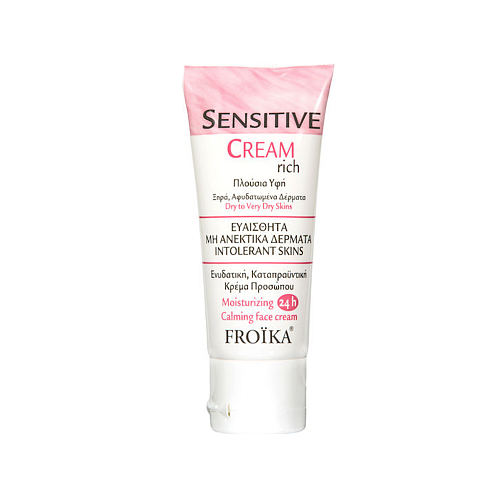 Froika Sensitive Rich 24ωρη Ενυδατική Κρέμα Προσώπου με Υαλουρονικό Οξύ & Πεπτίδια 40ml