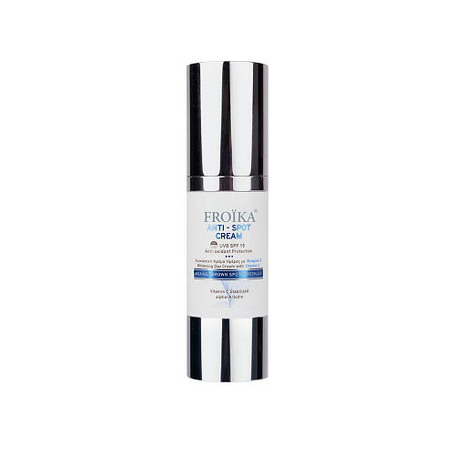 Froika Anti-Spot Ενυδατική & Λευκαντική Κρέμα Προσώπου Ημέρας με SPF15 κατά των Ατελειών & των Πανάδων με Βιταμίνη C 30ml