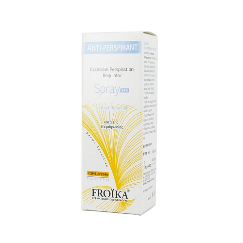 Froika Antiperspirant Without Perfume Αποσμητικό 24h σε Spray 60ml