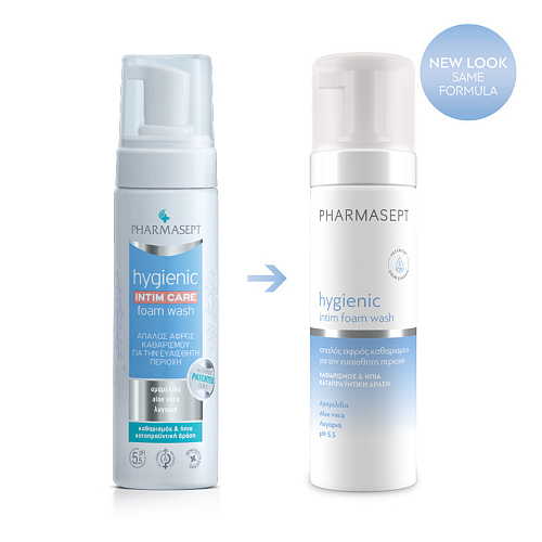 Pharmasept Tol Velvet Hygienic Foam Wash Αφρός για Καθαρισμό της Ευαίσθητης Περιοχής με Αλόη 200ml