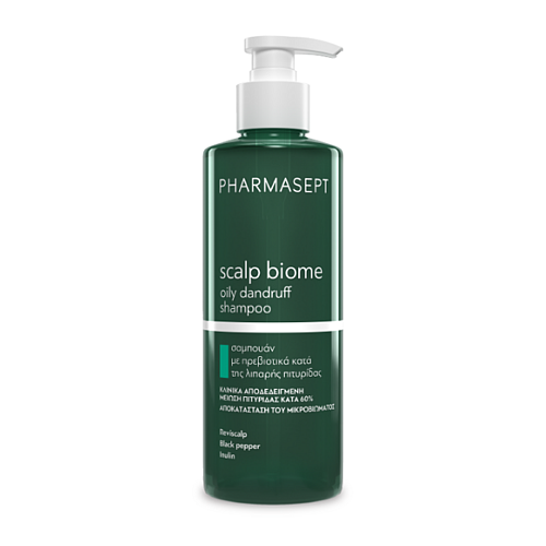 Pharmasept Scalp Biome Oily Dandruff Σαμπουάν για Ευαίσθητο Τριχωτό κατά της Πιτυρίδας για Λιπαρά Μαλλιά 400ml
