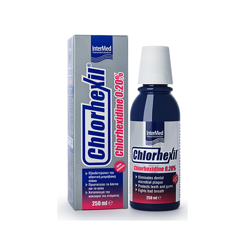 InterMed Chlorhexil 0.20% Στοματικό Διάλυμα κατά της Πλάκας & της Κακοσμίας 250ml