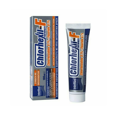 InterMed Chlorhexil F Οδοντόκρεμα με Χλωρεξιδίνη για Ουλίτιδα & Περιοδοντίτιδα 100ml