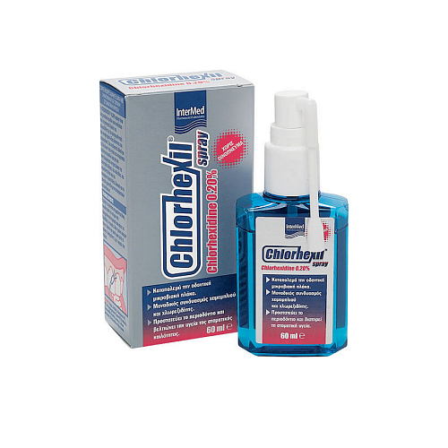InterMed Chlorhexil 0.20% Spray Στοματικό Διάλυμα κατά της Πλάκας 60ml