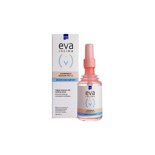 InterMed Eva Douche Chamomile pH 4.2 για Καθαρισμό της Ευαίσθητης Περιοχής με Χαμομήλι 147ml