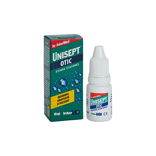 InterMed Unisept Otic Σταγόνες για Καθαρισμό Αυτιών 10ml 1τμχ