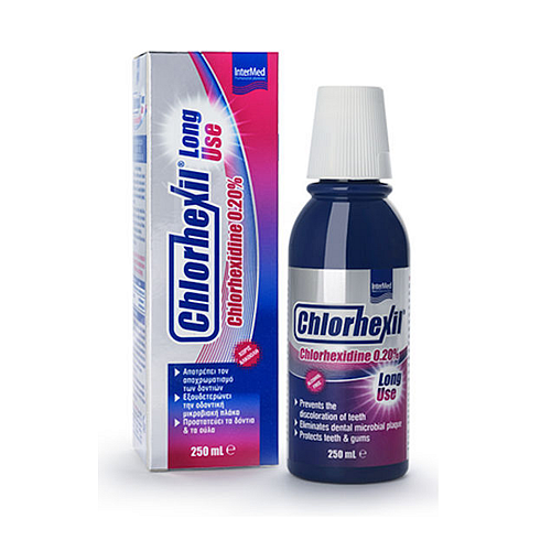 InterMed Chlorhexil 0.20% Long Use Mouthwash Στοματικό Διάλυμα κατά της Πλάκας 250ml