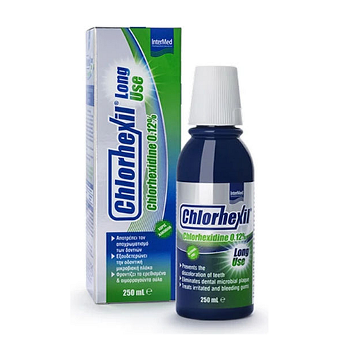 InterMed Chlorhexil 0.12% Long Use Mouthwash Στοματικό Διάλυμα κατά της Πλάκας 250ml
