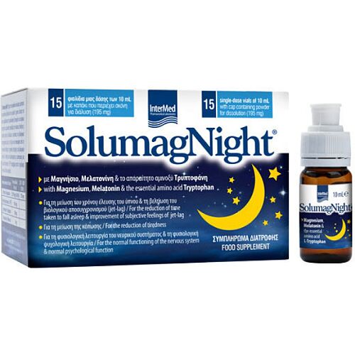 InterMed Solumag Night Συμπλήρωμα για τον Ύπνο 15 x 10ml Πορτοκάλι