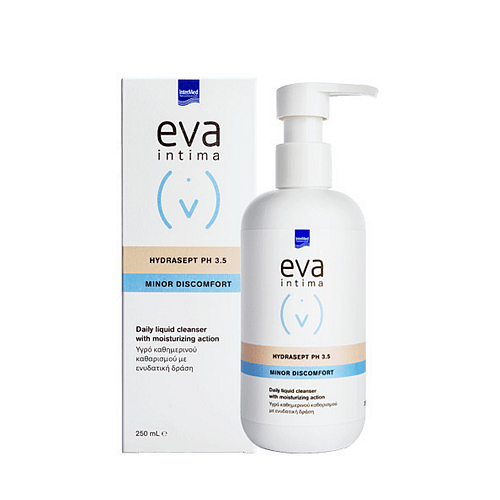 InterMed Eva Intima Hydrasept Minor Discomfort pH 3.5 Υγρό Καθαρισμού για την Ευαίσθητη Περιοχή με Χαμομήλι & Πρεβιοτικά 250ml